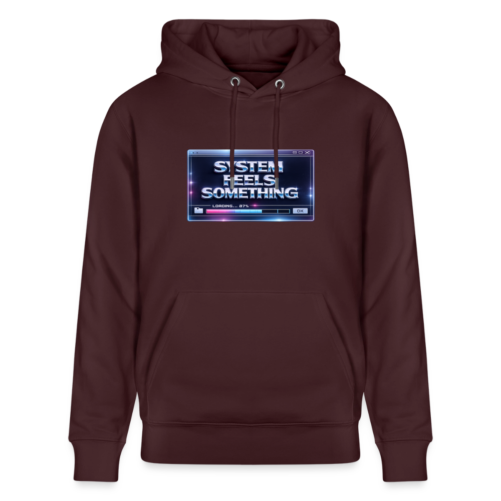 Organic Hoody - Sentience Loading Now - maroon