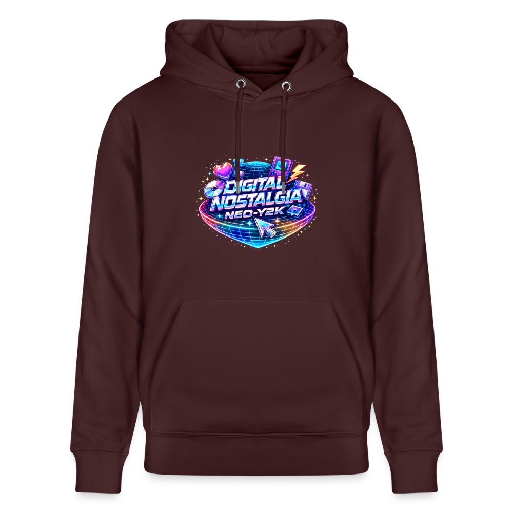 Organic Hoody - Neo Y2K Revival - maroon