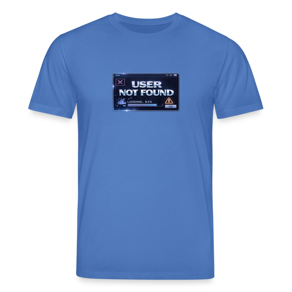 Organic T-Shirt - User Not Found - mindful blue