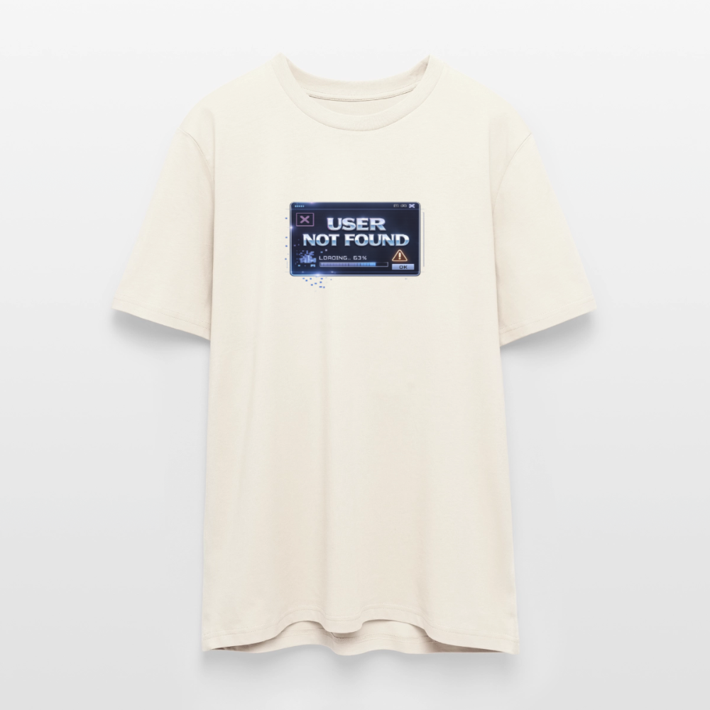 Organic T-Shirt - User Not Found - natural white