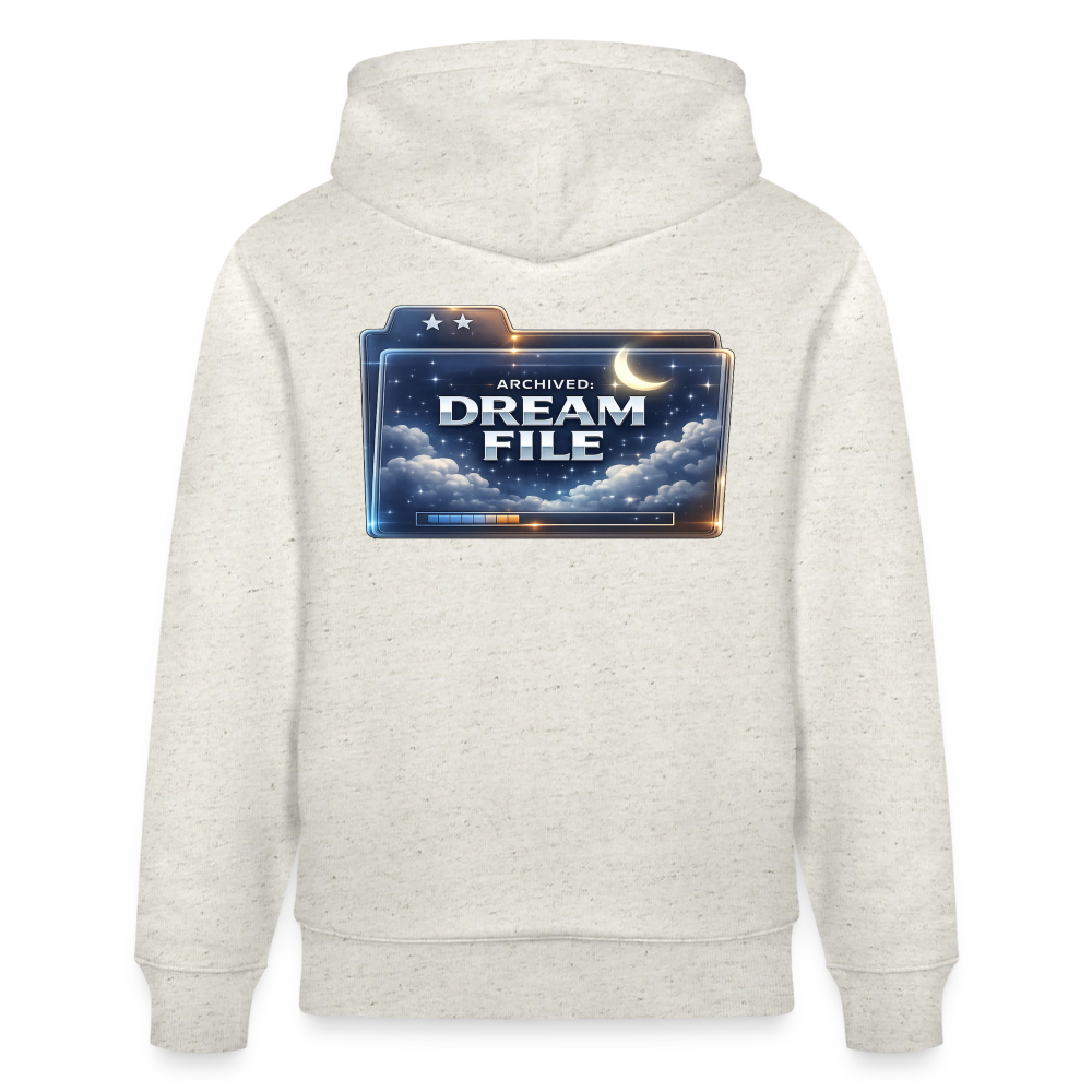 Organic Hoody - Archived Dream File - heather oatmeal