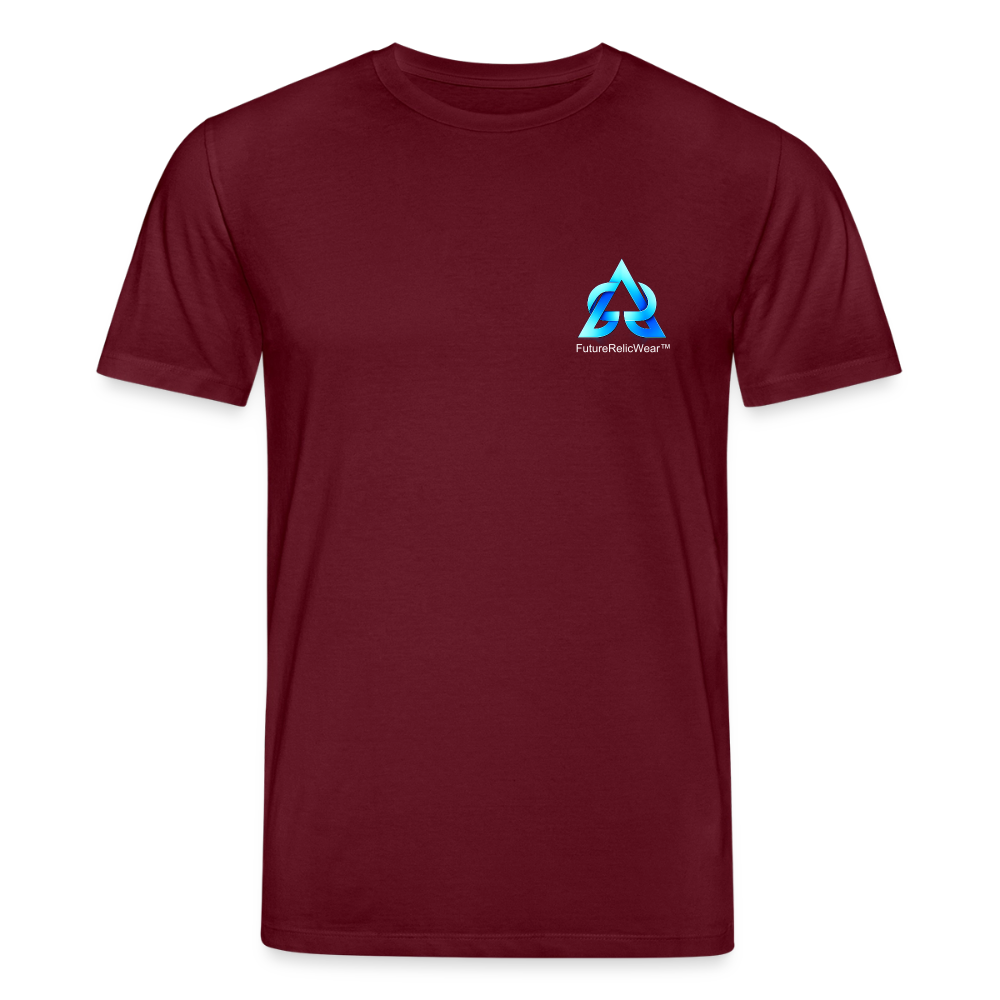 Organic T-Shirt - Digital Nostalgia - burgundy