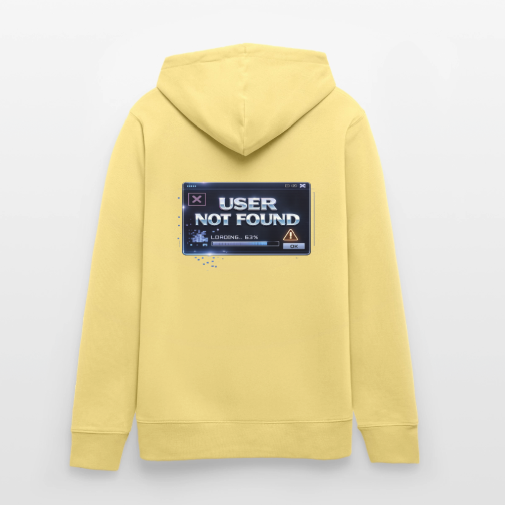 Organic Hoody - User Not Found - viva yellow 