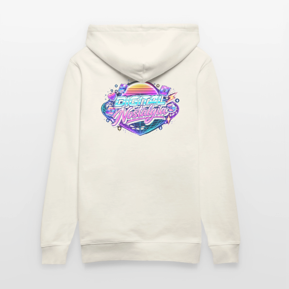 Organic Hoody - Retro Future Wave - natural white