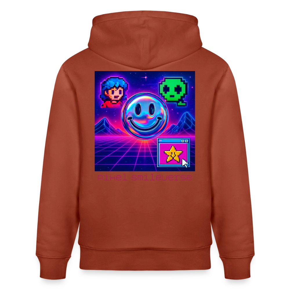 Organic Hoody - Retro Arcade Dream - heritage brown