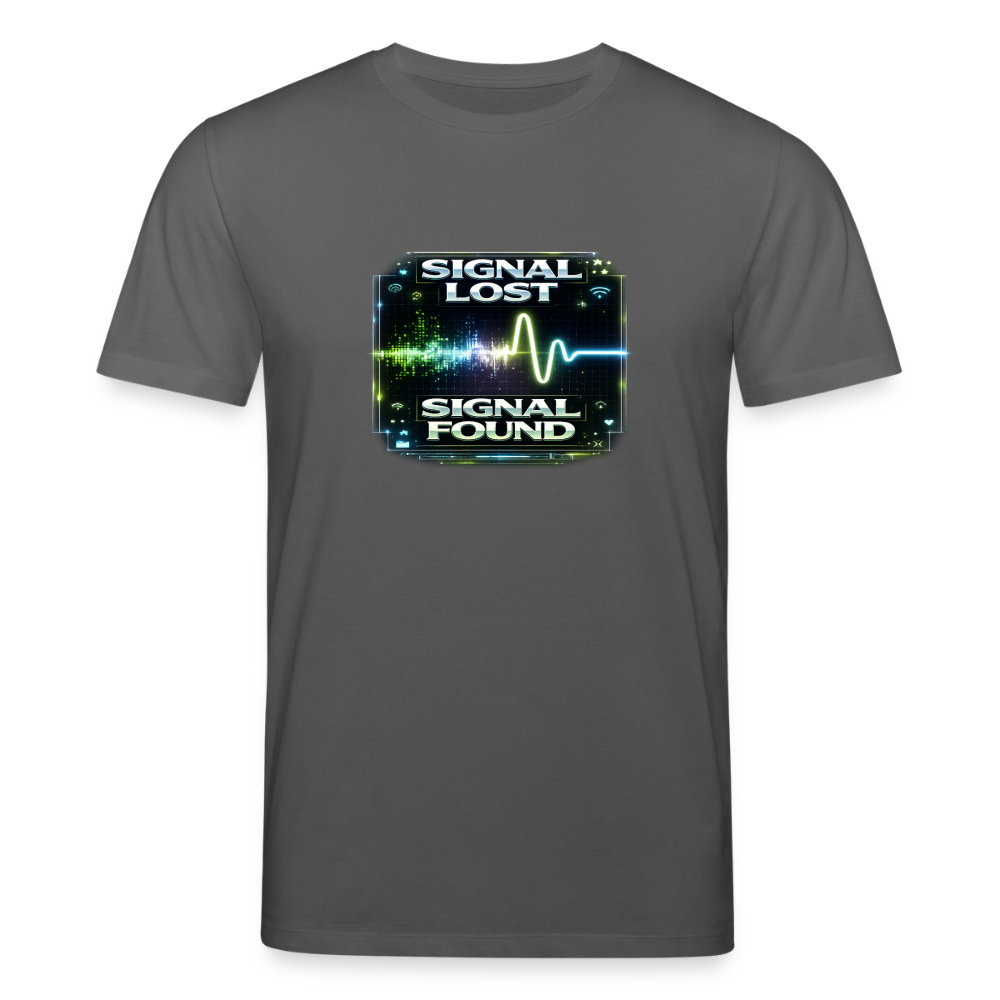 Organic T-Shirt - Signal Restored - anthracite
