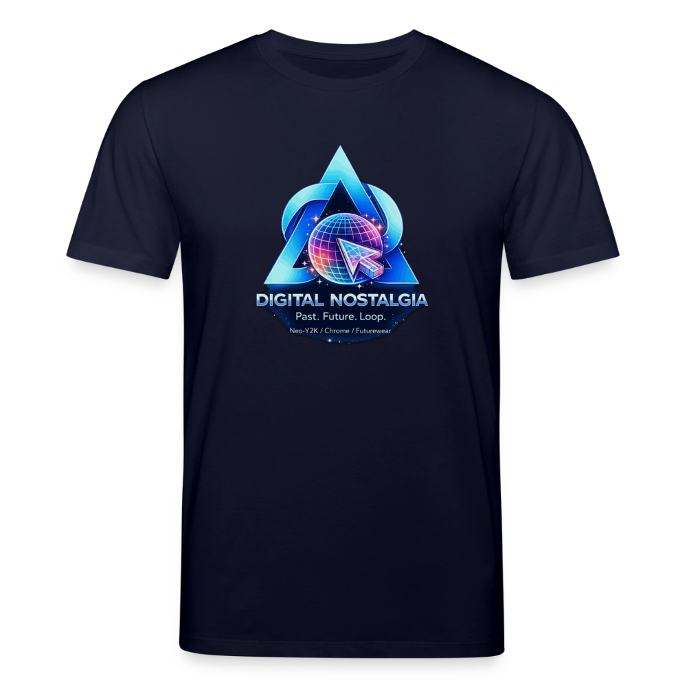 Organic T-Shirt - Eternal Quantum Era - navy