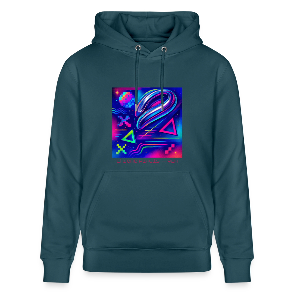 Organic Hoody - Neon Geometrics - stargazer