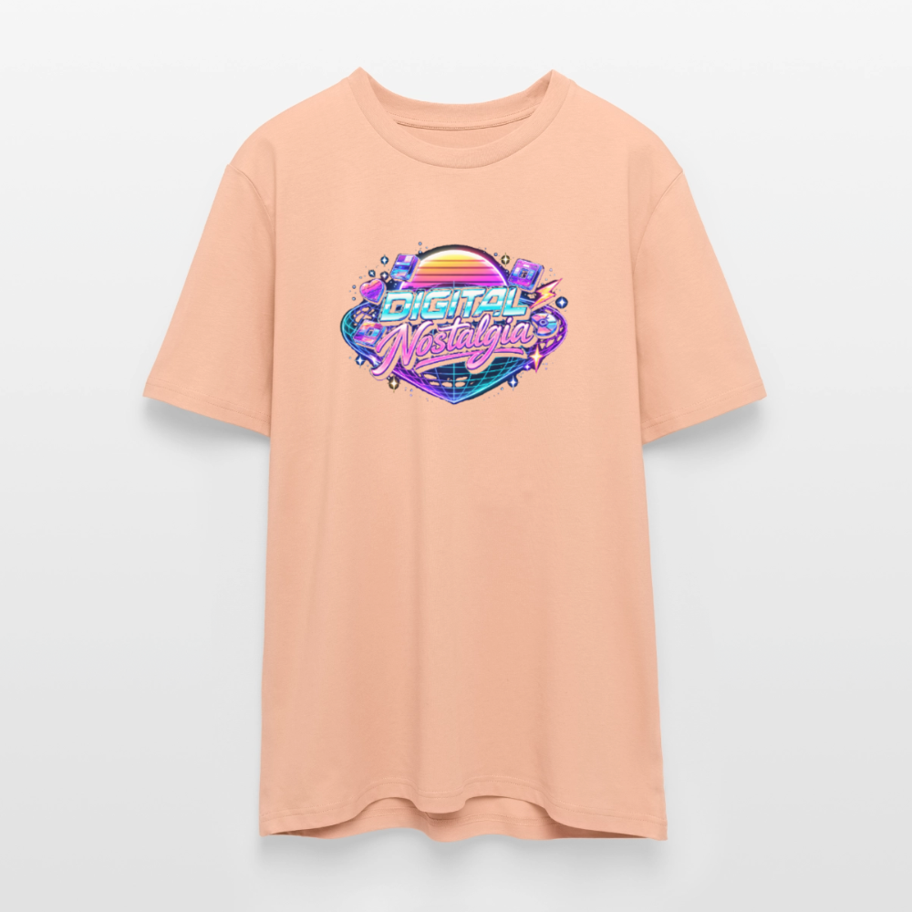 Organic T-Shirt - Retro Future Wave - peach