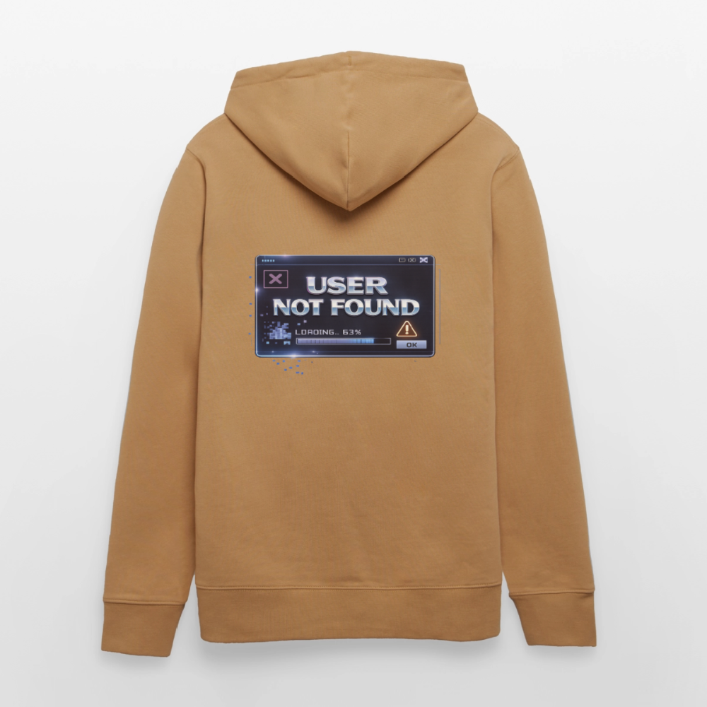 Organic Hoody - User Not Found - latte