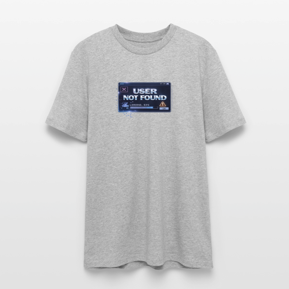 Organic T-Shirt - User Not Found - heather grey
