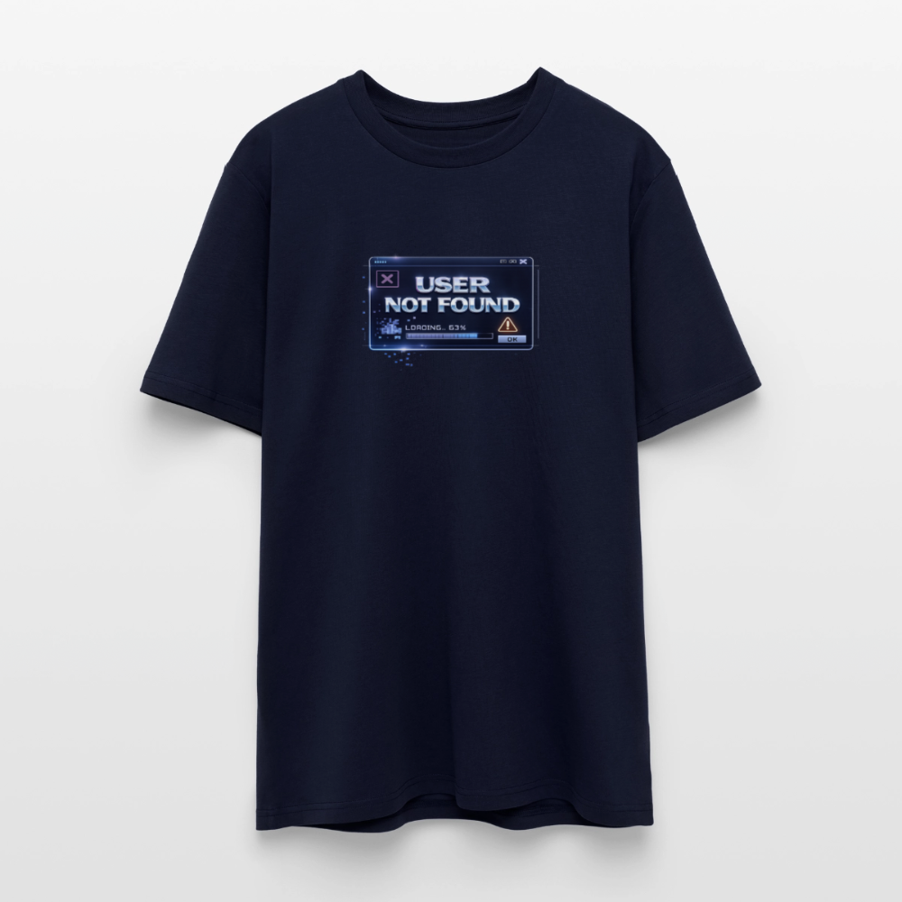 Organic T-Shirt - User Not Found - navy