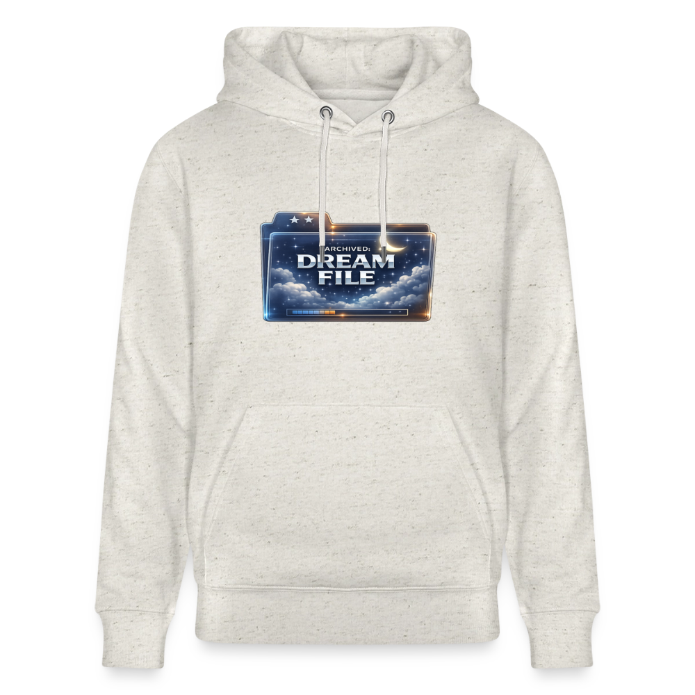 Organic Hoody - Archived Dream File - heather oatmeal