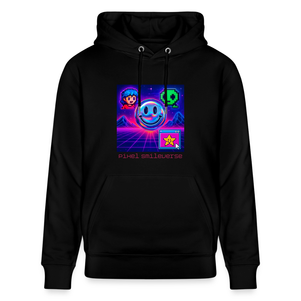 Organic Hoody - Retro Arcade Dream - black