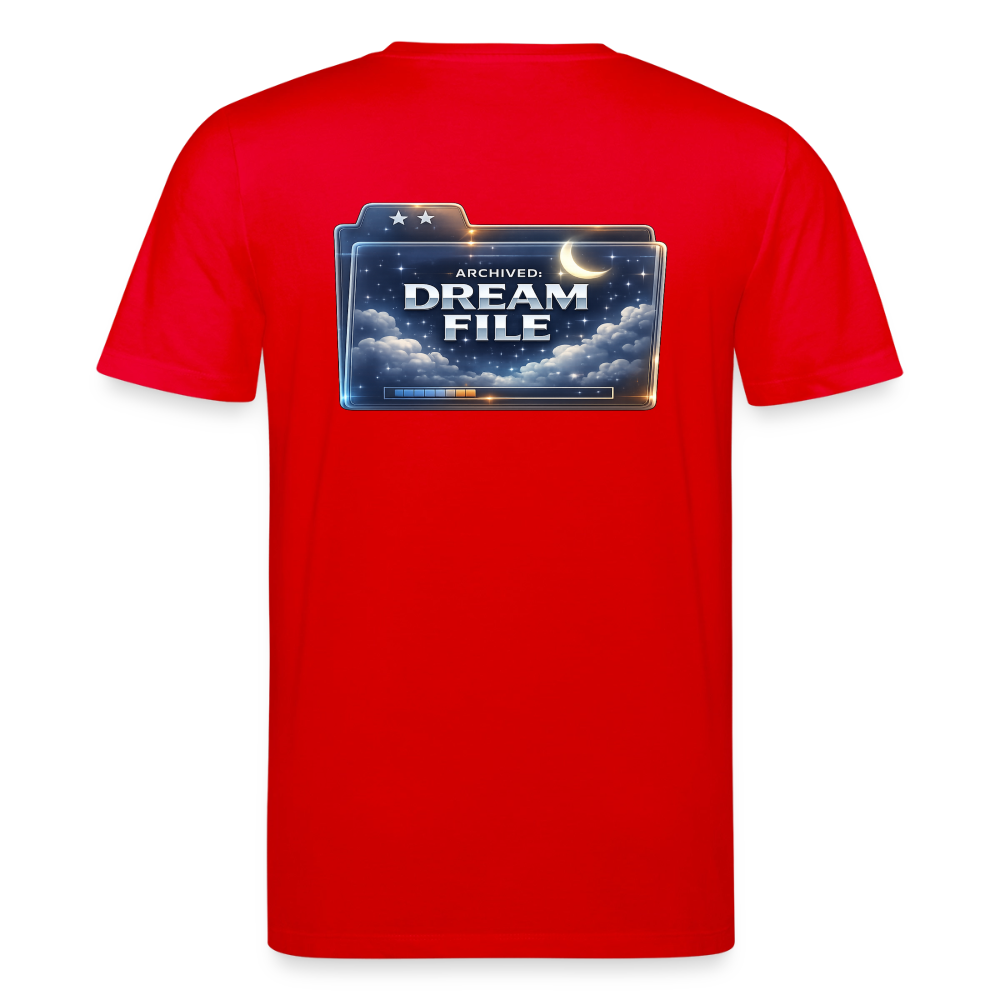 Organic T-Shirt - Archived Dream File - red