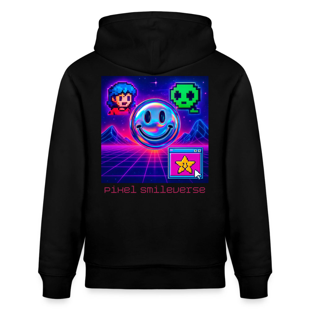 Organic Hoody - Retro Arcade Dream - black