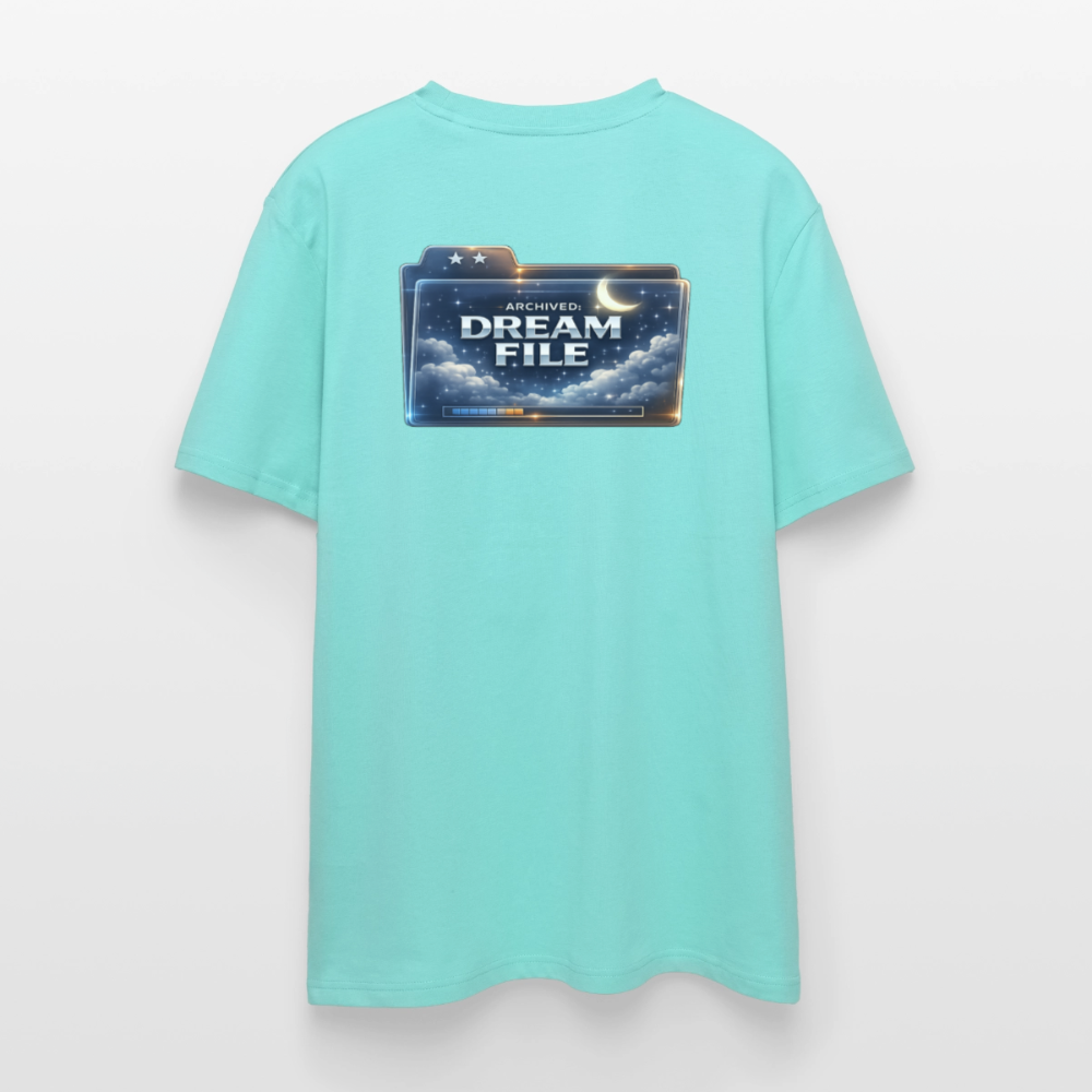 Organic T-Shirt - Archived Dream File - pool blue