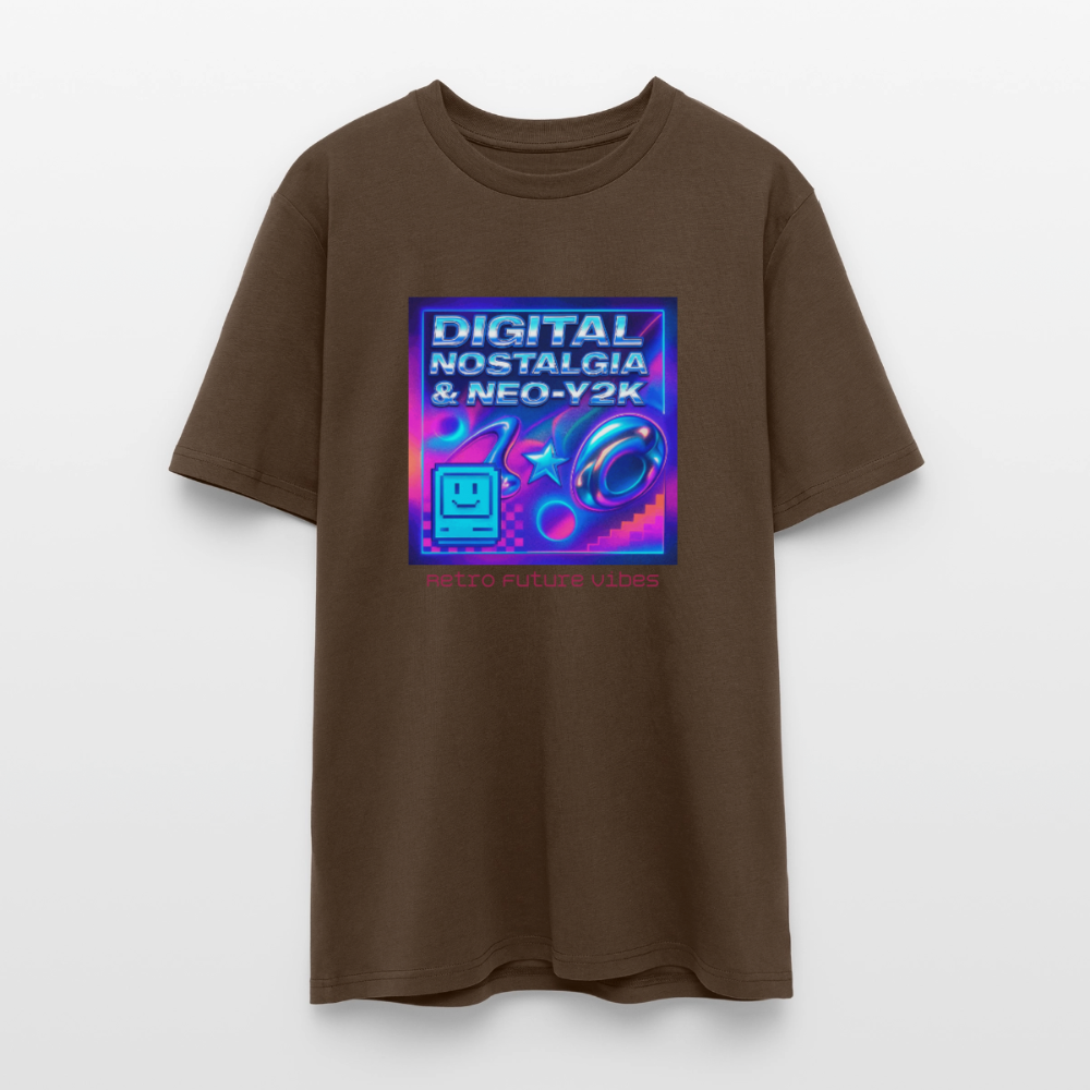 Organic T-Shirt - Digital Nostalgia - mocha
