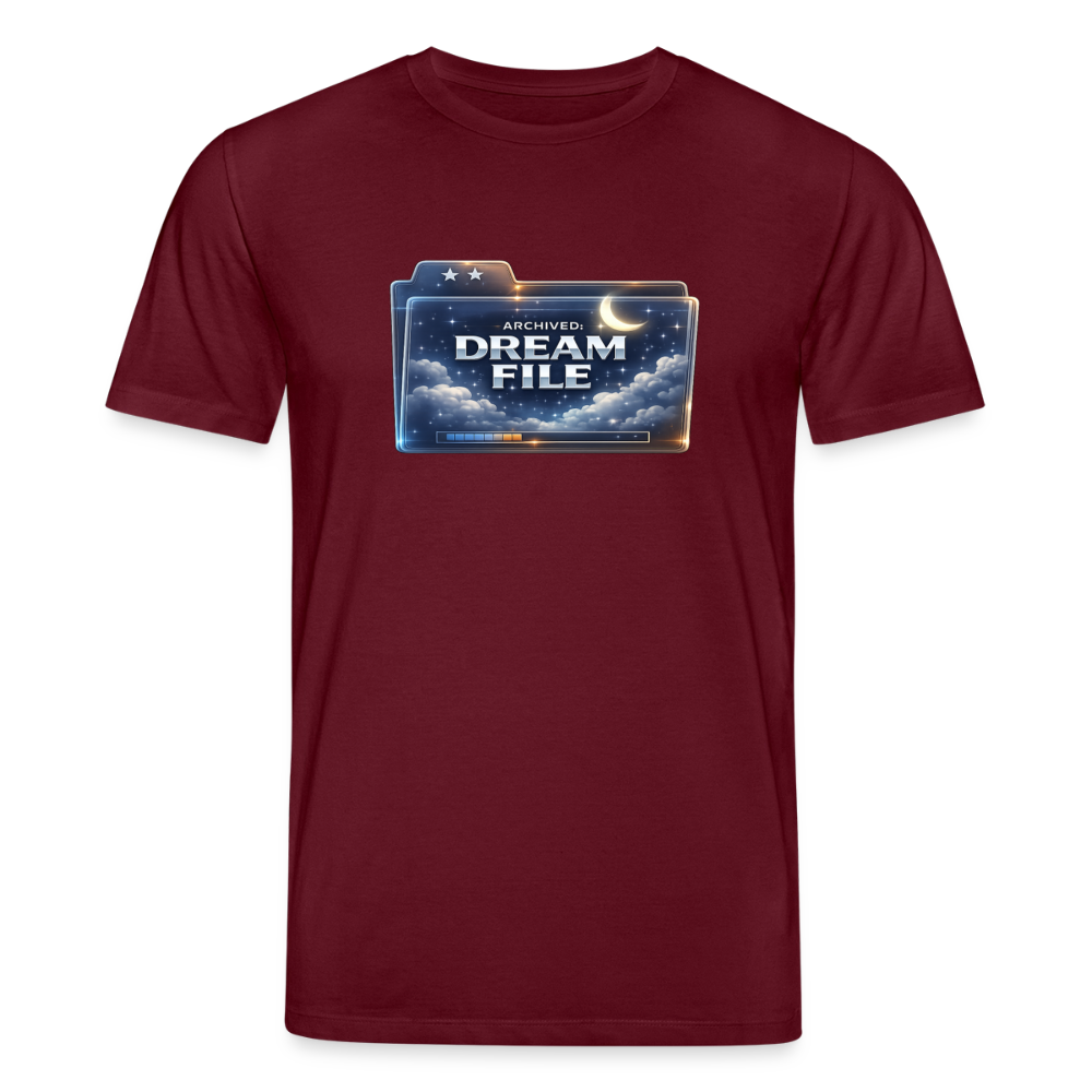 Organic T-Shirt - Archived Dream File - burgundy