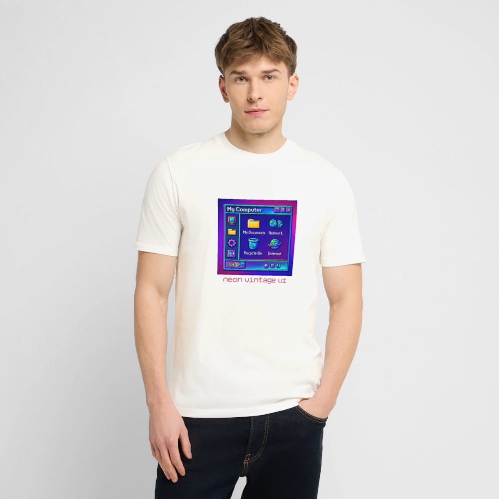 Organic T-Shirt - Retro Desktop - natural white