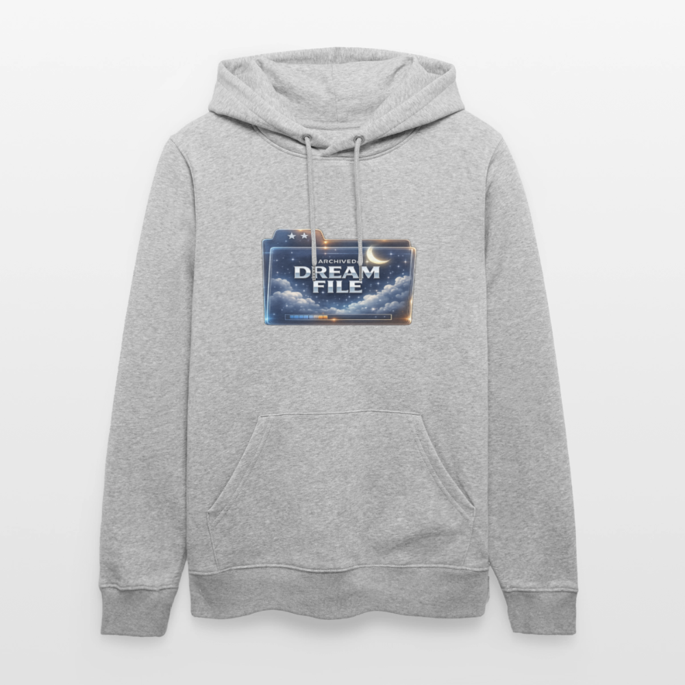 Organic Hoody - Archived Dream File - heather grey