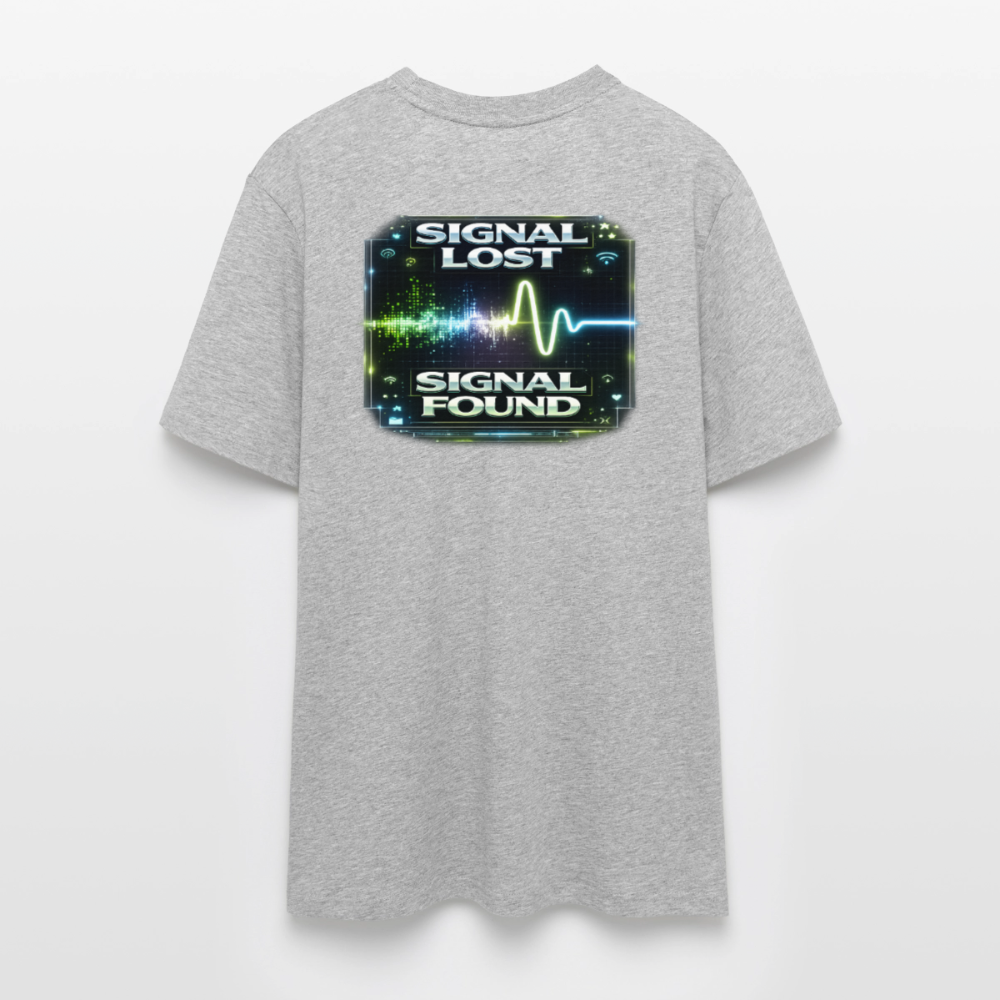 Organic T-Shirt - Signal Restored - heather grey