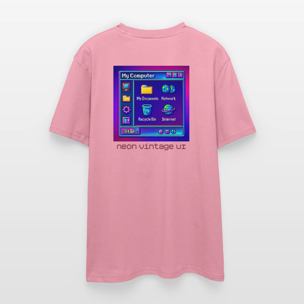 Organic T-Shirt - Retro Desktop - lilac dream