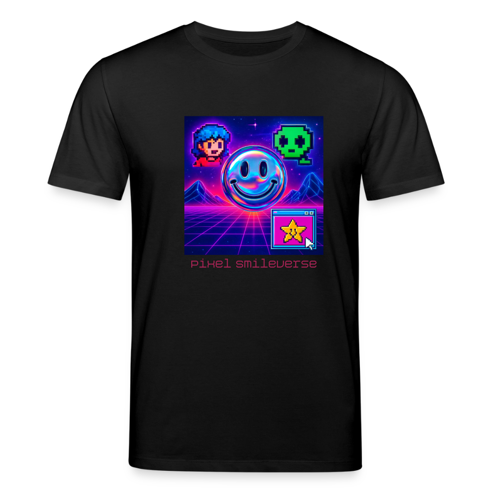 Organic T-Shirt - Retro Arcade Dream - black