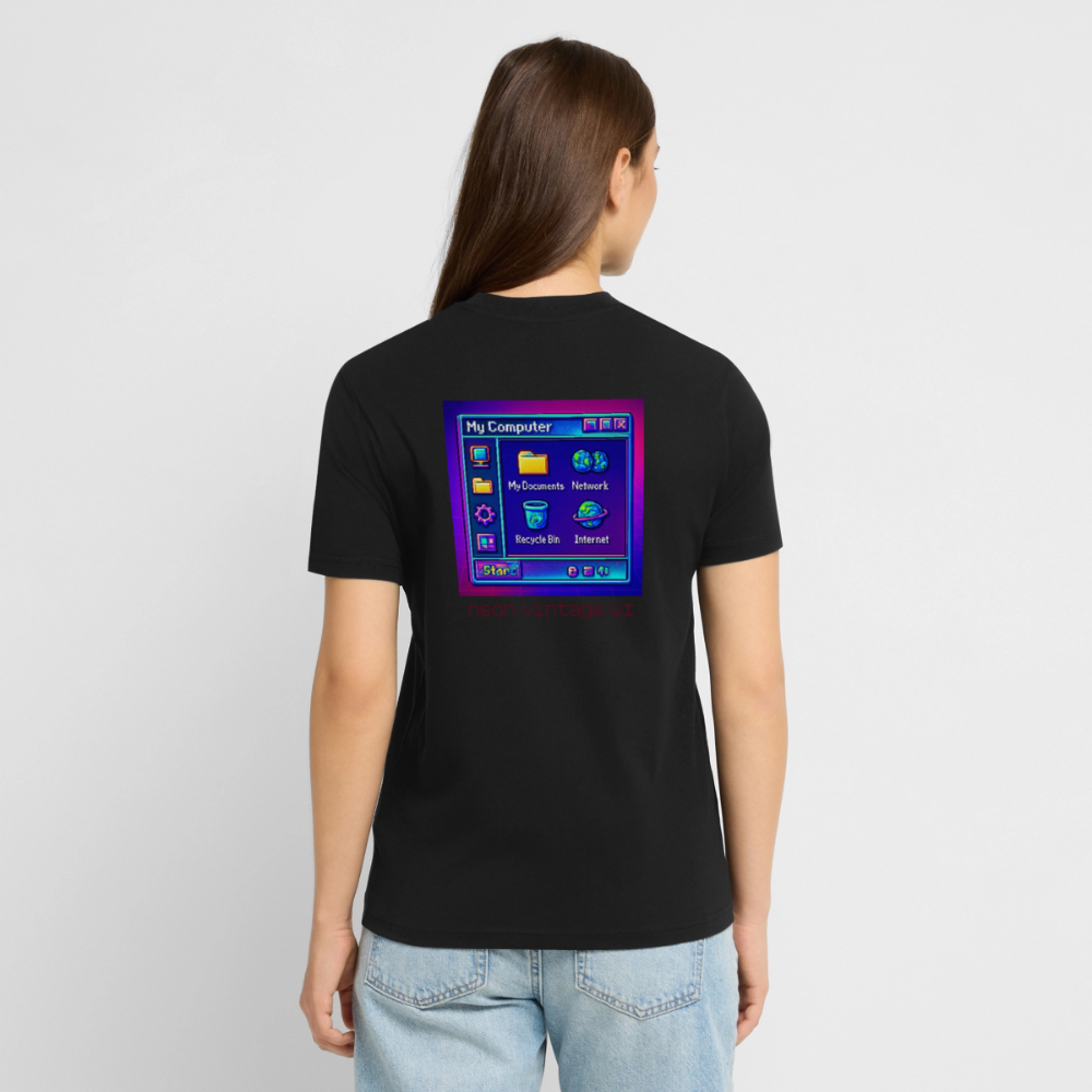 Organic T-Shirt - Retro Desktop - black