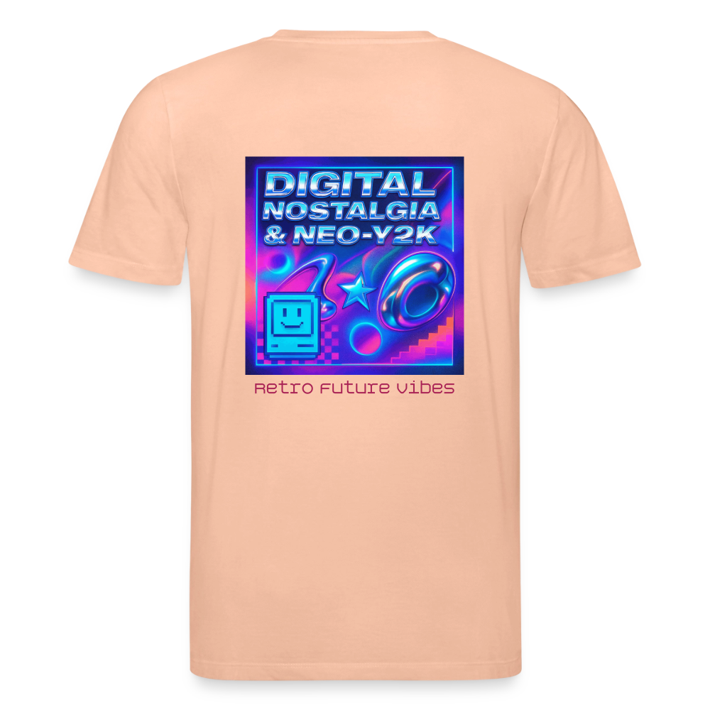 Organic T-Shirt - Digital Nostalgia - peach