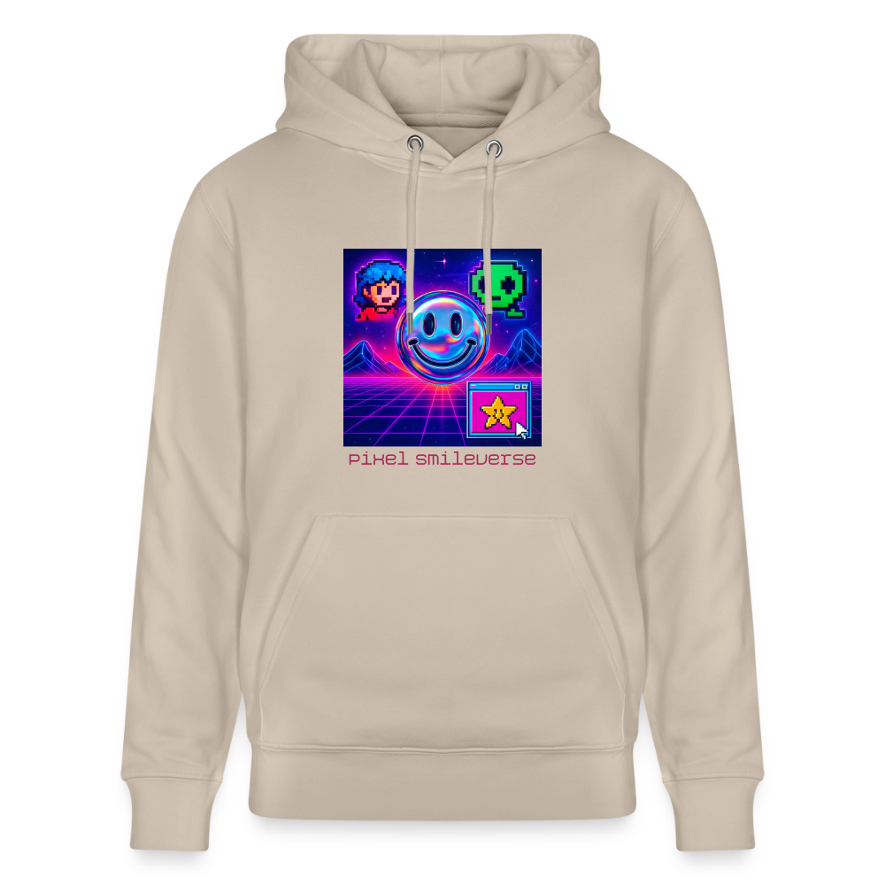 Organic Hoody - Retro Arcade Dream - beige