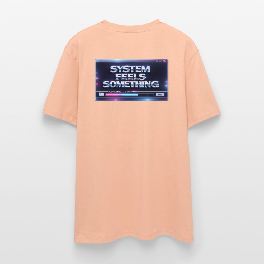 Organic T-Shirt - Sentience Loading Now - peach