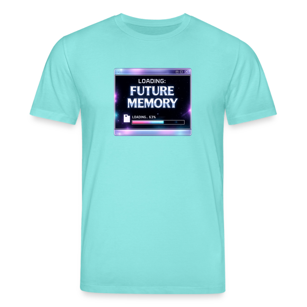 Organic T-Shirt - Future Memory - pool blue