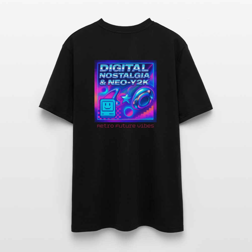 Organic T-Shirt - Digital Nostalgia - black