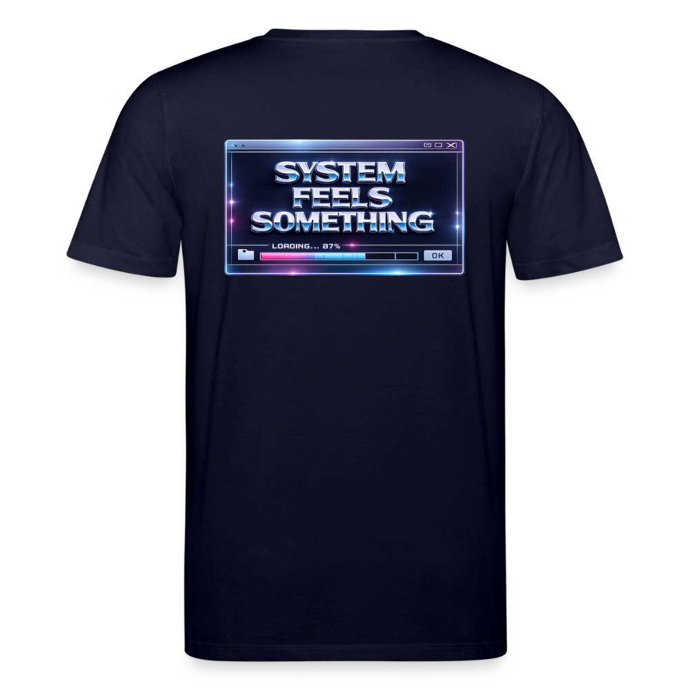 Organic T-Shirt - Sentience Loading Now - navy