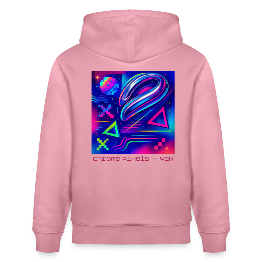 Organic Hoody - Neon Geometrics - lilac dream