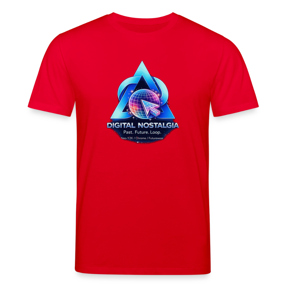 Organic T-Shirt - Eternal Quantum Era - red