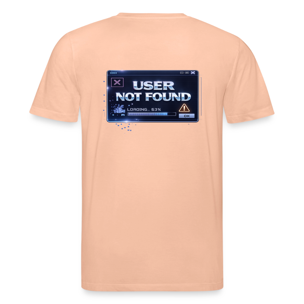 Organic T-Shirt - User Not Found - peach