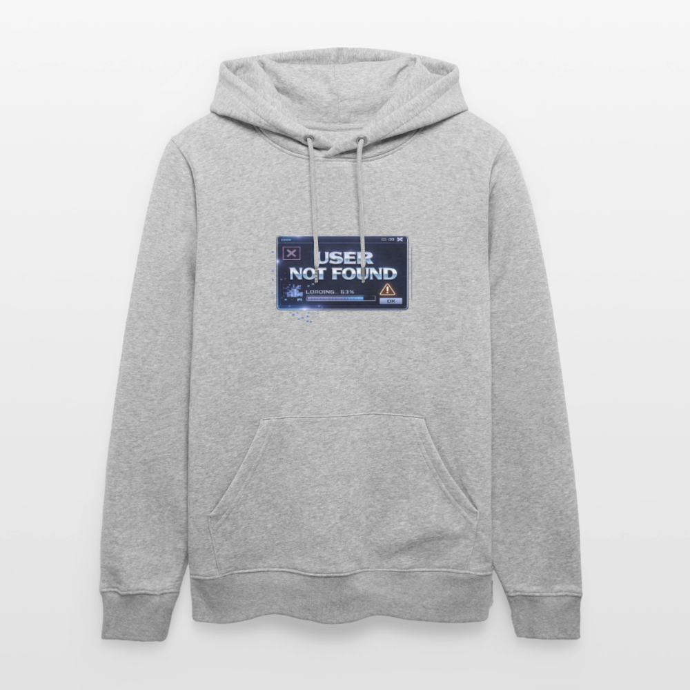 Organic Hoody - User Not Found - heather grey