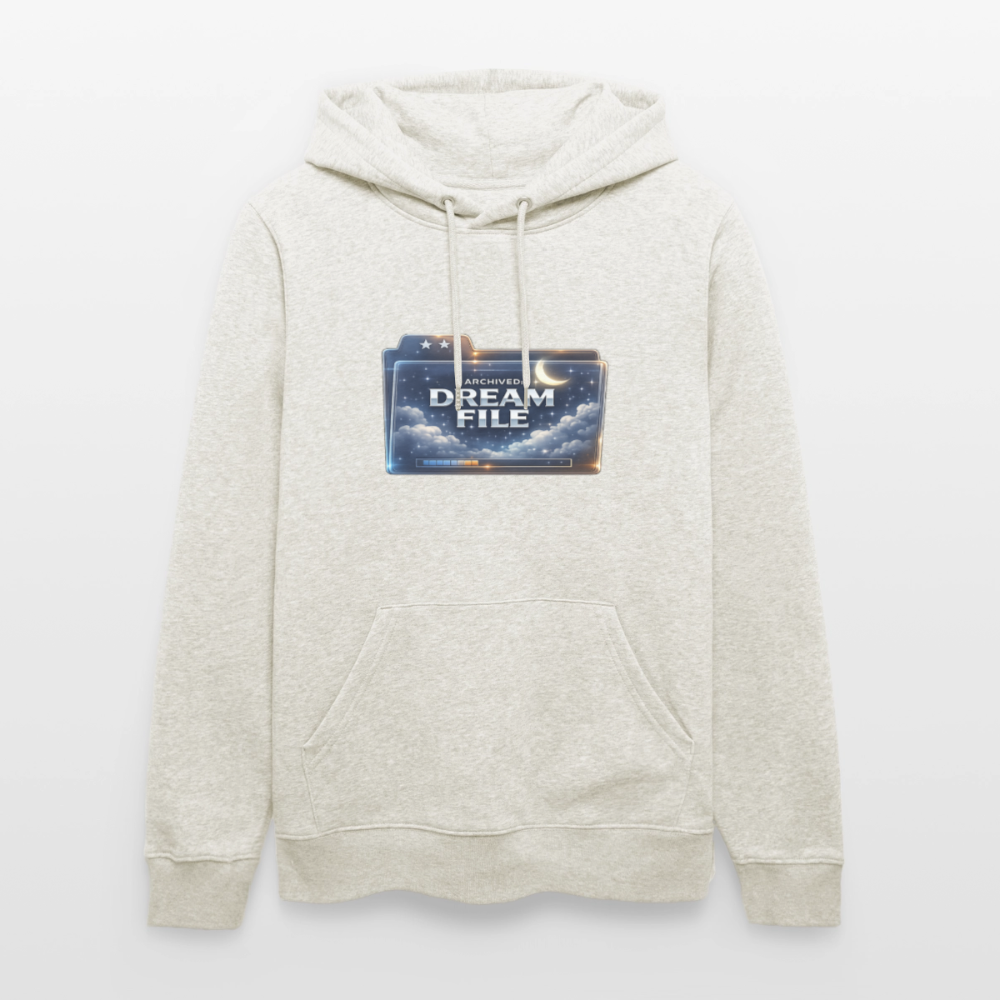 Organic Hoody - Archived Dream File - heather oatmeal