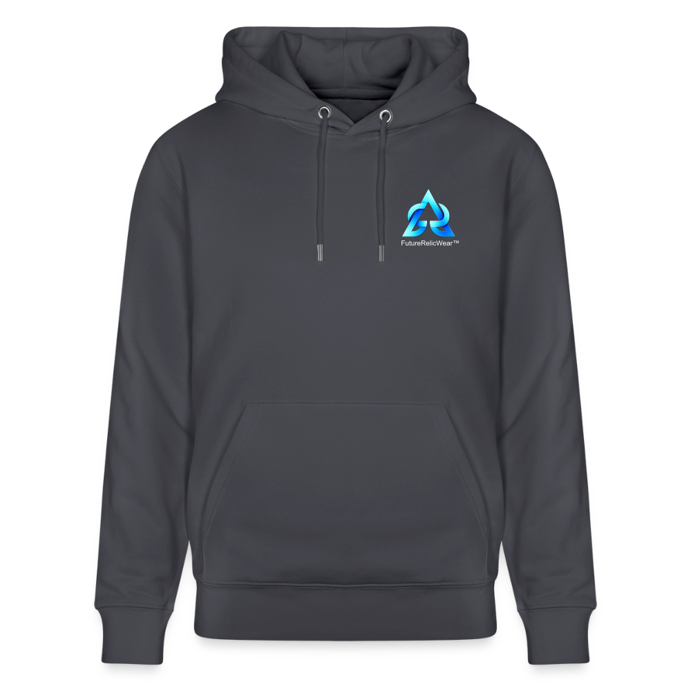 Organic Hoody - Digital Nostalgia - indigo blue