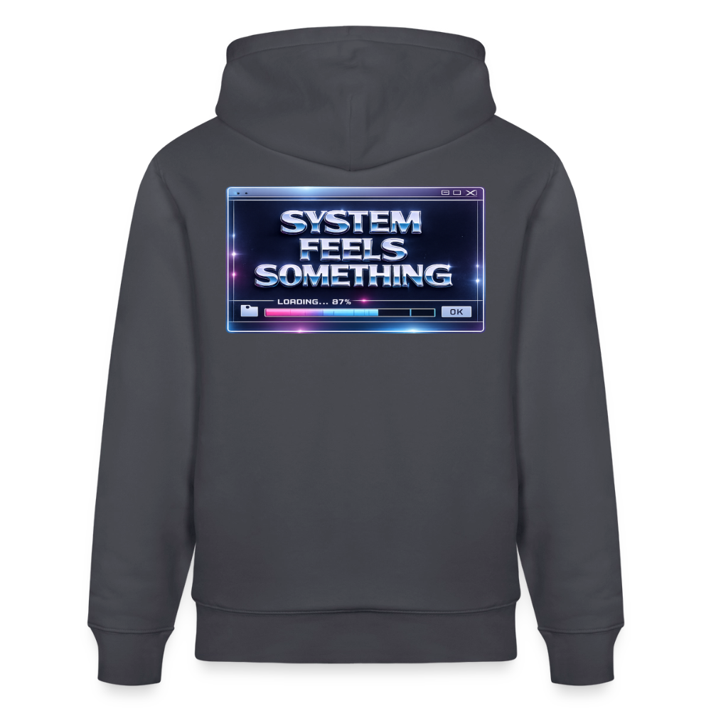 Organic Hoody - Sentience Loading Now - indigo blue