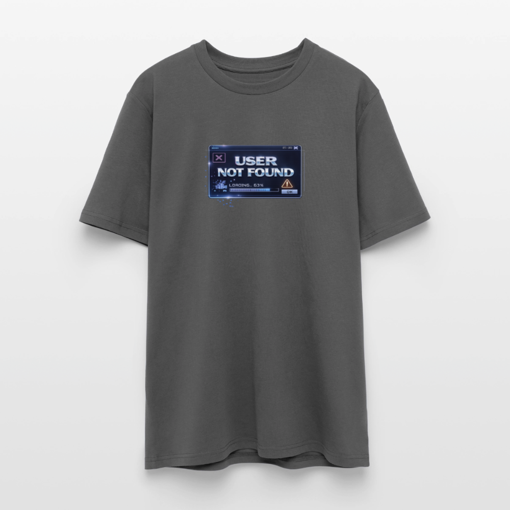 Organic T-Shirt - User Not Found - anthracite