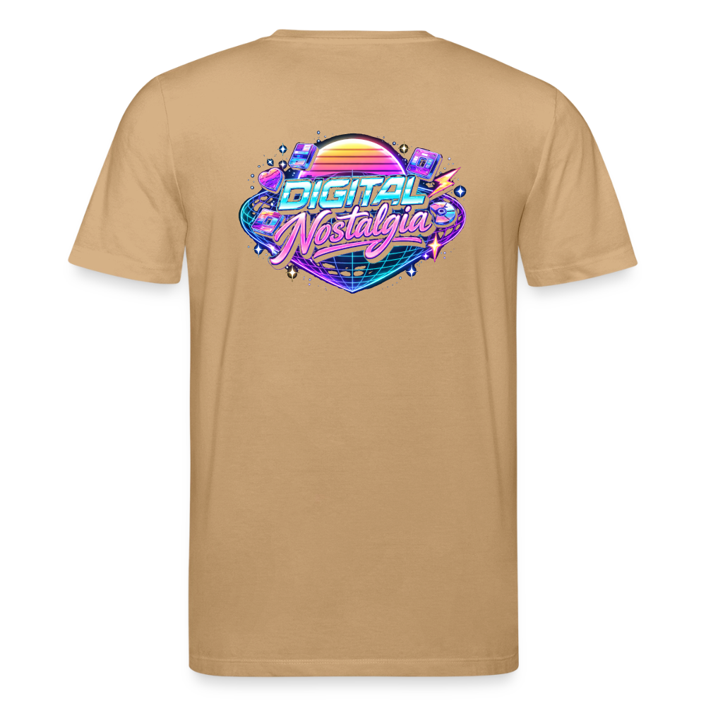 Organic T-Shirt - Retro Future Wave - caramel 