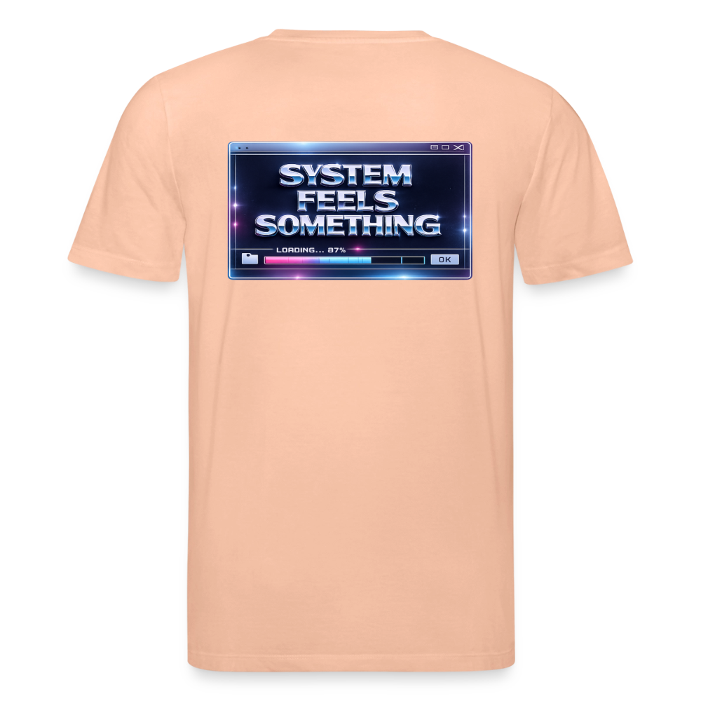 Organic T-Shirt - Sentience Loading Now - peach