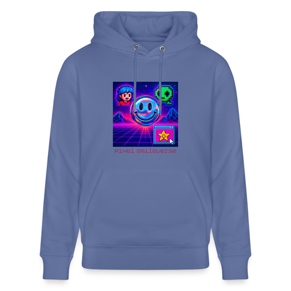 Organic Hoody - Retro Arcade Dream - bright blue
