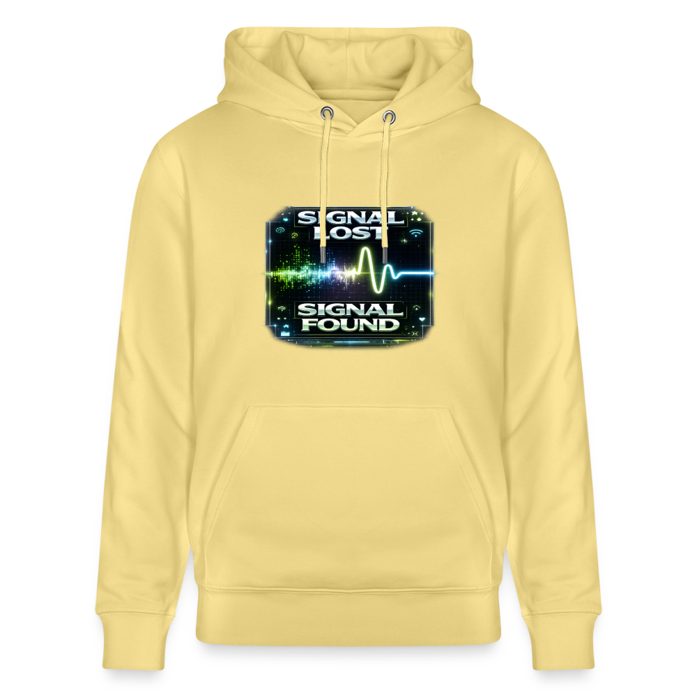 Organic Hoody - Signal Restored - viva yellow 