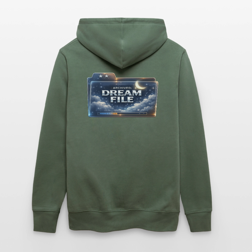 Organic Hoody - Archived Dream File - cypress green