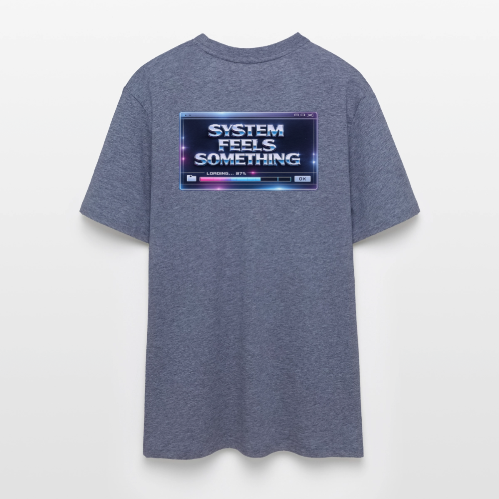 Organic T-Shirt - Sentience Loading Now - dark heather blue