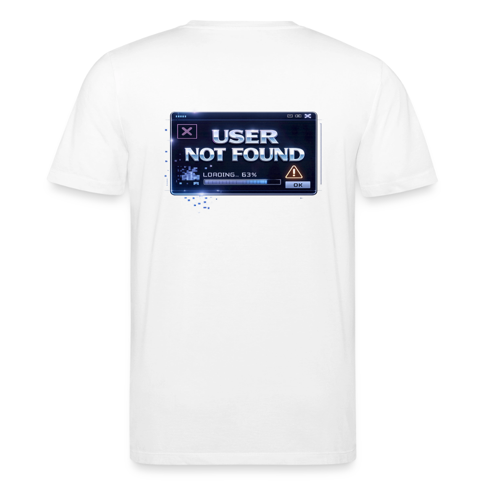 Organic T-Shirt - User Not Found - white
